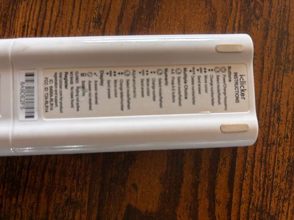 iClicker 2 Student Classroom Response System Remote Control - Picture 3 of 3